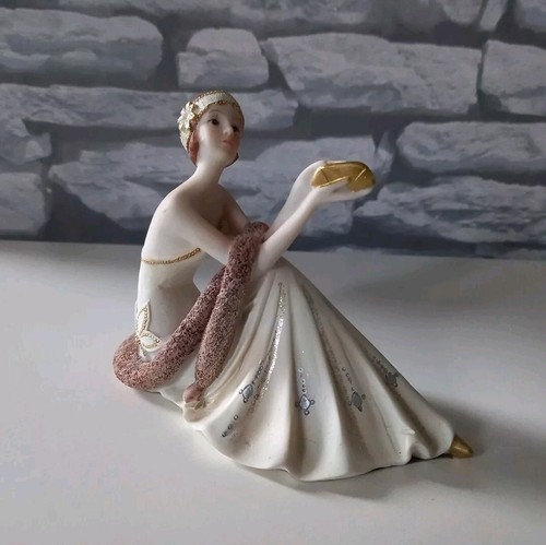 Art deco style sitting - deco, woman