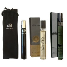 Mens Aftershave Miniature Travel Gift Set EDT x3 Lacoste & Azzaro