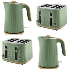 Kettle & Toaster Green 4 Slice
