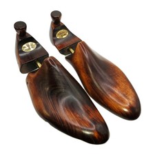 Gordon Scott Wooden Shoe Trees Size UK 9 Mens Made in England Brass Hardware VGC