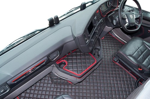 Eco leather floor mat fit - ,