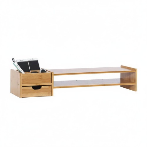 Bamboo monitor riser with - bamboo,
