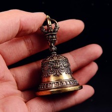 Loud Tibetan Hand Bell, Bronze