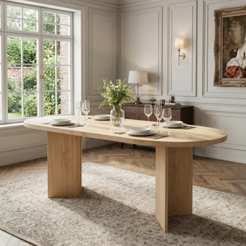 180cm oval dining table - 180cm,