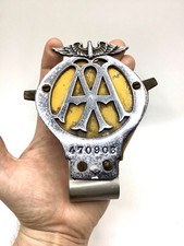VINTAGE AA CAR BADGE 470903