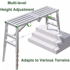 Folding Work Platform Bench Plasterers working Platform Hop Step Up Lightweigh