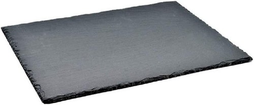 Slate place mats black - slate,