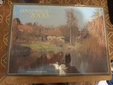 vintage CONNOISSEUR  DELUXE   2000 Piece Jigsaw Puzzle  Cottage Kent box damage