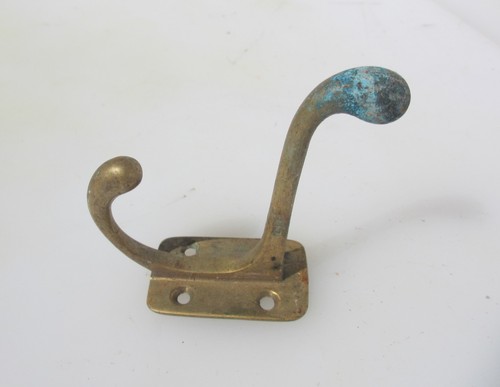 Victorian brass coat hook - victorian,