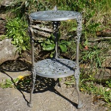 Vintage Brass Two Tier Plant