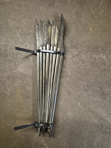 Vintage plough plane irons - plane,
