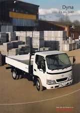 Toyota Dyna 2.5 D-4D 2003-04 UK Market Sales Brochure 300 350 SWB MWB LWB