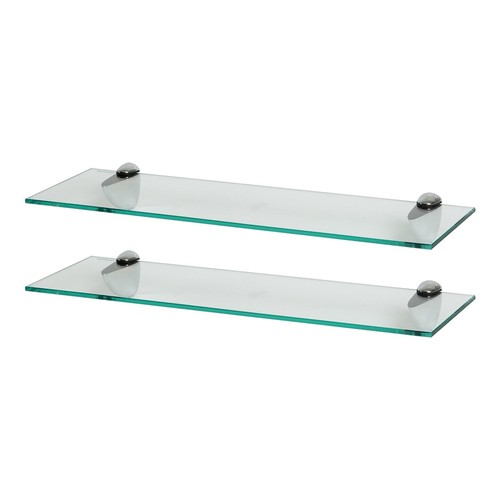 Clear 60cm floating glass - 2x,