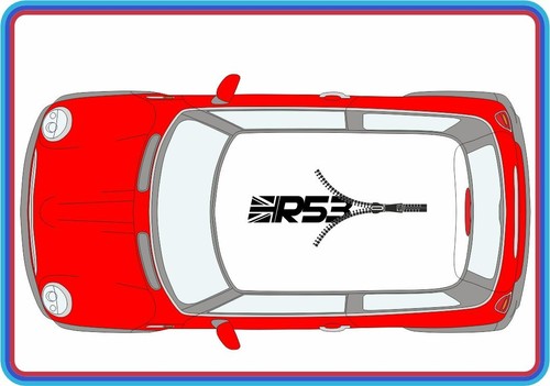Union jack zip roof - zip, decal