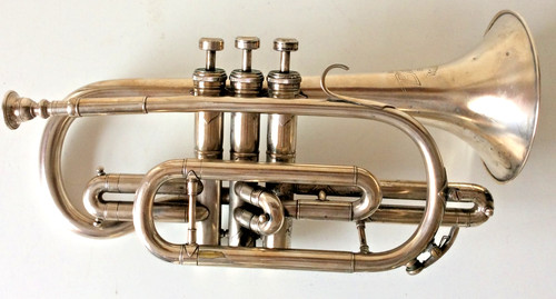 Besson silver plated cornet - besson,