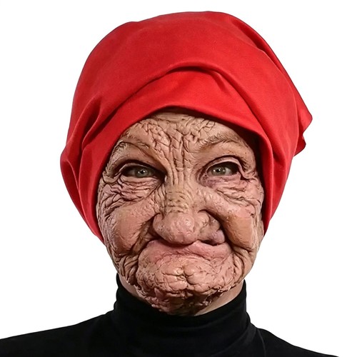 Old woman mask - old, realistic