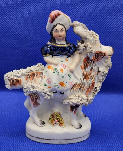 Antique staffordshire girl - antique,