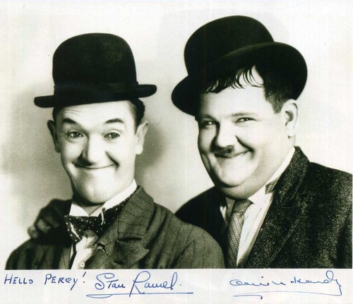 Laurel hardy signed - laurel,