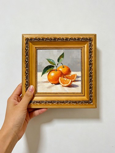 Fresh oranges with slices - fresh,