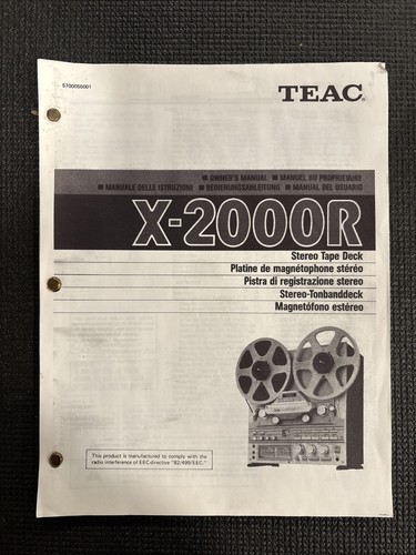Teac 2000r reel to - teac,