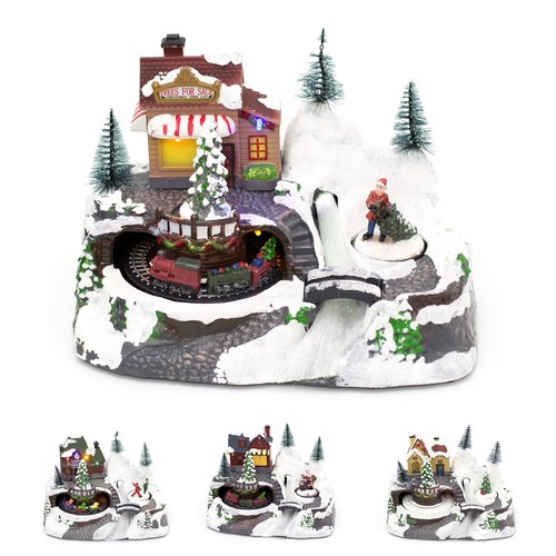 Christmas scene with moving - scene,