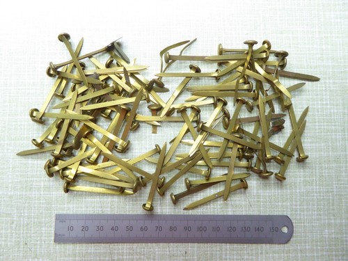 Lot long vintage brass - long,