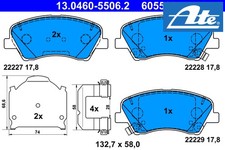 FRONT BRAKE PADS SET