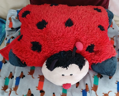 Vintage pillow pets red - vintage,