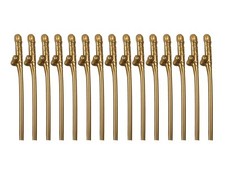 Gold willy straws - 15, reusabl