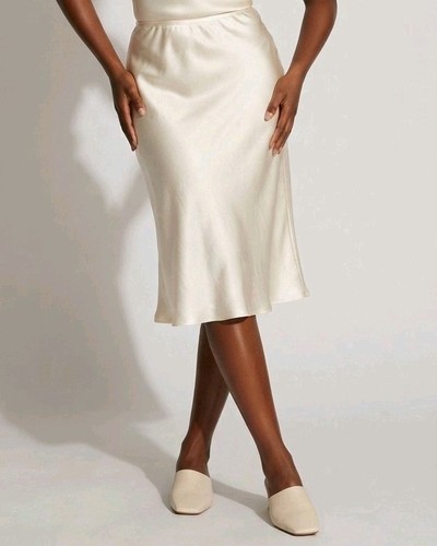 Cream satin vintage retro - satin,