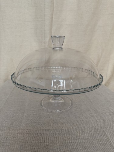 Vintage style large glass cake - vintage,