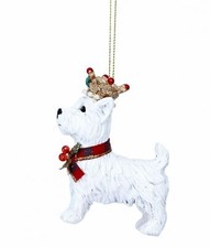 Gisela Graham Resin Diamante West Highland Terrier - Christmas Tree Decoration