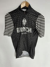 Bianchi Cycling Jersey Milano Davoli | Men's | Black/White | Medium |