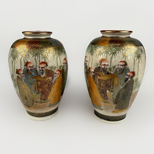 Antique pair japanese meiji - pair,