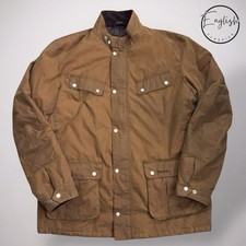 Barbour International Duke Wax Jacket Men’s XXL Sand