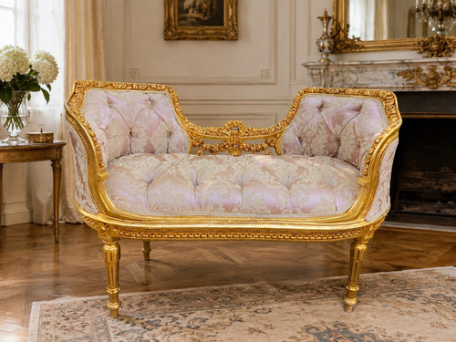 Settee french louis xvi - french,