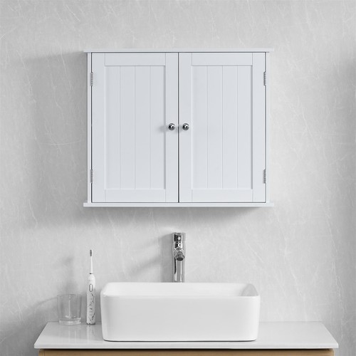 White bathroom wall - white,