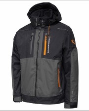 Savage Gear waterproof Jacket Gunmetal Grey Insulated With Attach Hood