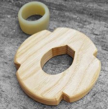 Wooden tsuba (garda) for