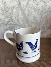 Emma Bridgewater Blue Hen Half