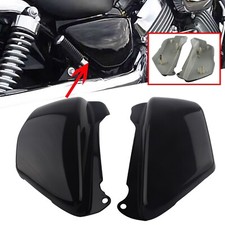 2pc Battery Side Fairing Cover Black Plastic For Honda Magna VF750 VF750C 94-04