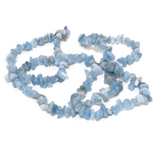 Pale blue aquamarine beads - blue,