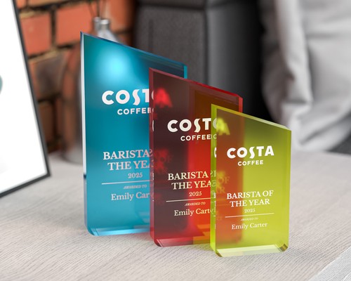 Personalised acrylic trophy - personalised,
