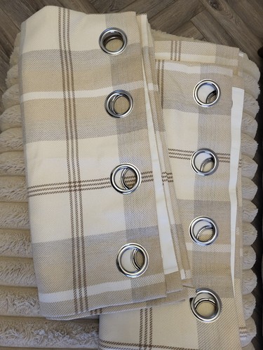 Luxury highland check natural - highland,