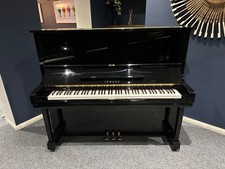 RECONDITIONED Yamaha U3 Gloss black upright piano  Stool - VIDEO - delivery