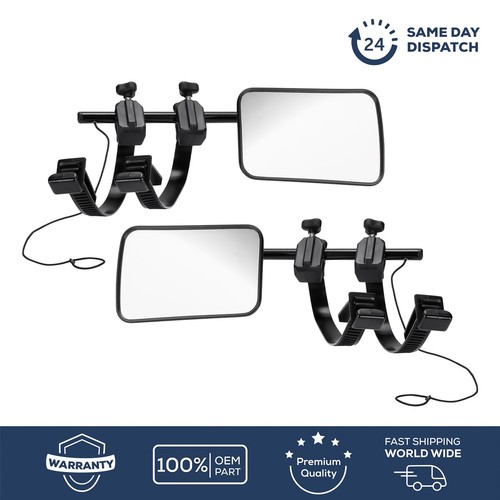 Flat caravan towing mirrors - flat,