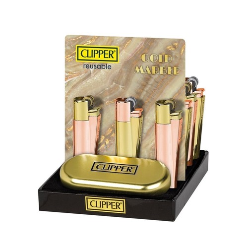 Clipper metal lighter gold - clipper,