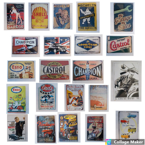 Retro metal signs 300mmx200mm
