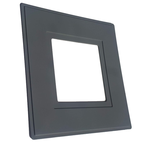 Grey single light switch - light,