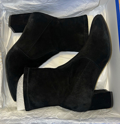 Stuart weitzman black - black, suede